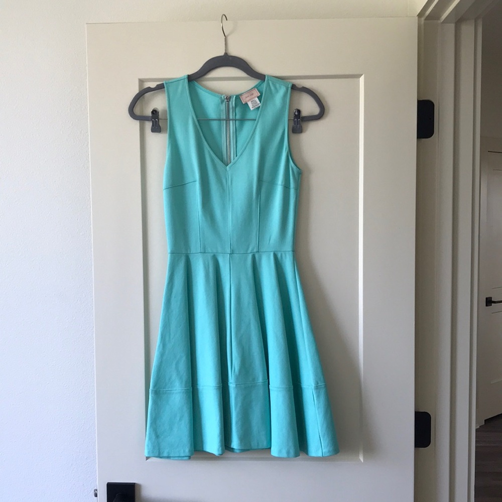 Tiffany Teal Pleated Love...Ady Dress